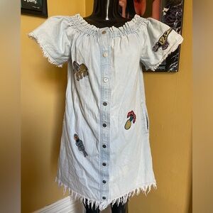 Women’s Vintage Denim Dress ( Large )